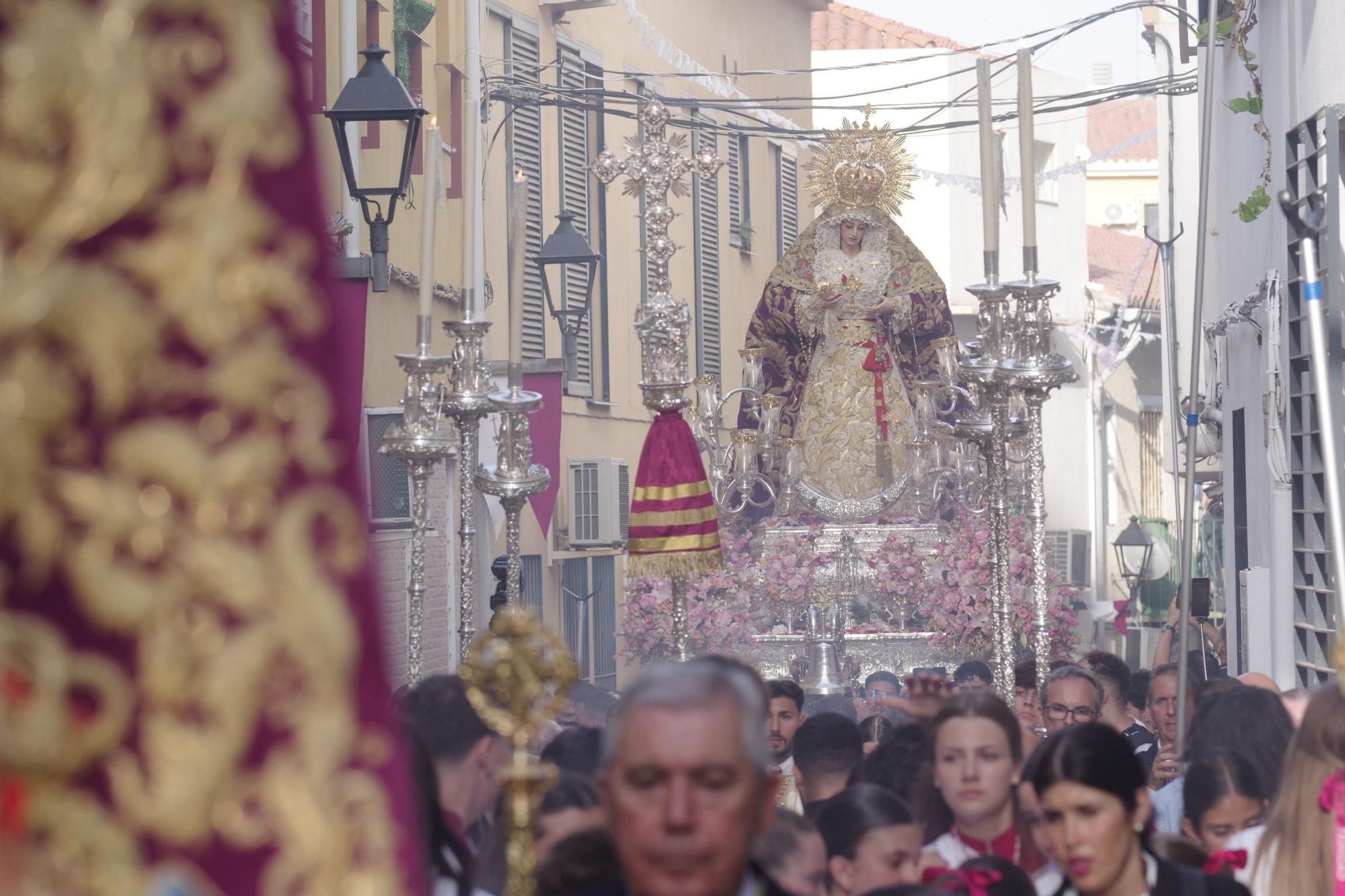 La procesión de la Virgen de la Trinidad este sábado por su festividad en Pentecostés, en imágenes