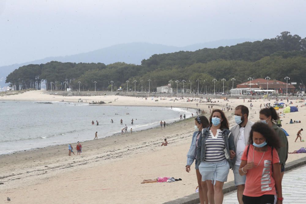 La ciudad amanece con uno de los mayores niveles de humedad relativa del litoral gallego y un descenso de las temperaturas