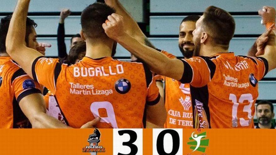 El CV Teruel vuelve a ganar al Unicaja y se adelanta 2-0 en la final