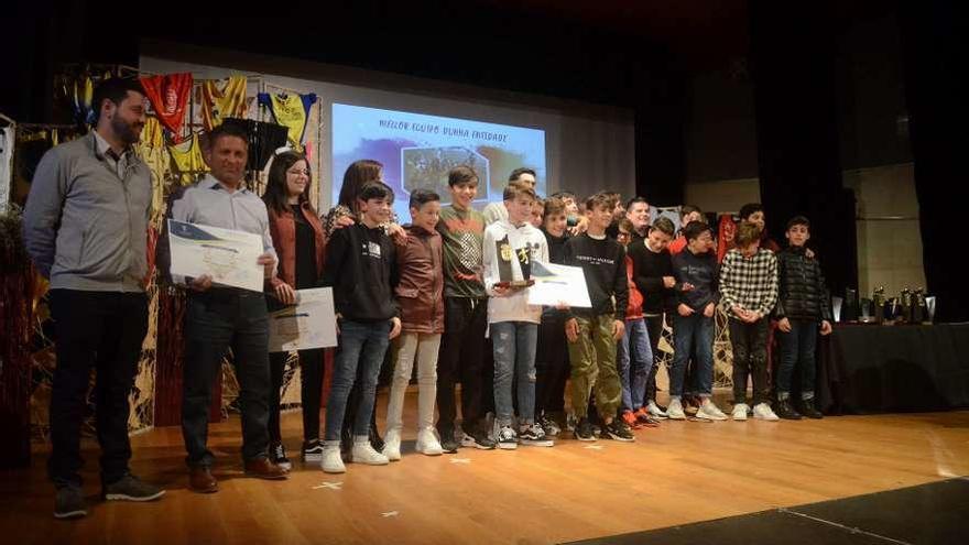 Ernesto Falcón, mención al Gran Premio Ciclista do Albariño. // N.P.