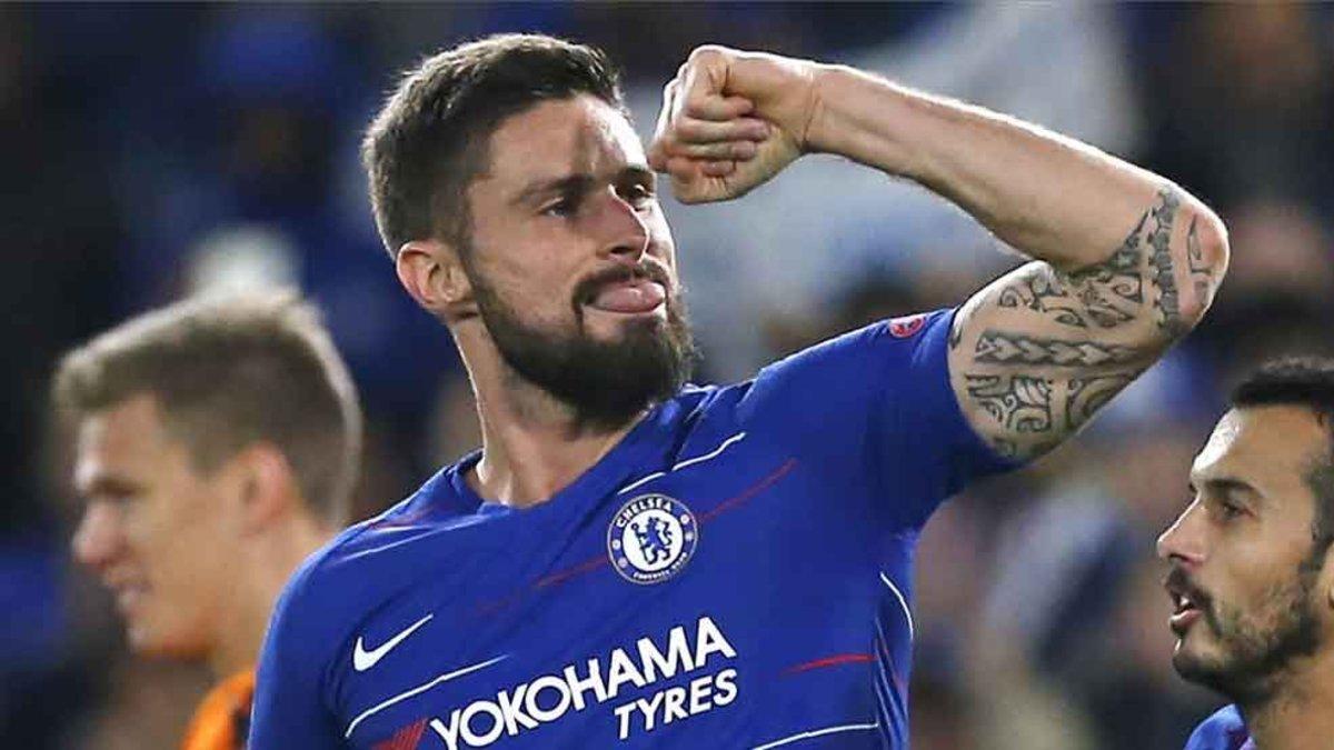 Giroud no tiene minutos en el Chelsea y podría cambiar de aires en el mercado de invierno