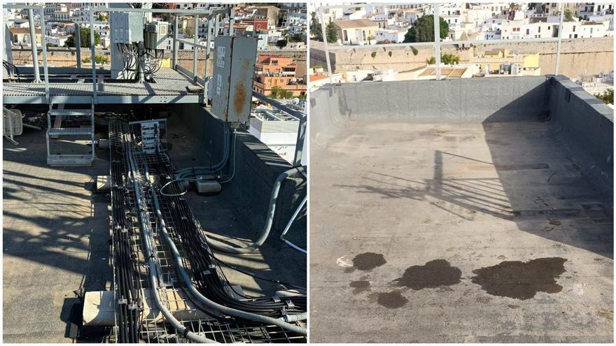 Retiran las antenas que estaban agrietando un edificio de Ibiza: "El arreglo costará 30.000 euros"