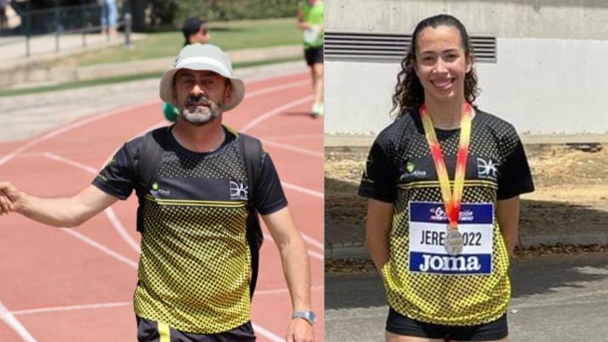 Jaume M. Mulet y Alba Serrano, representantes mallorquines de atletismo en la FOJE.