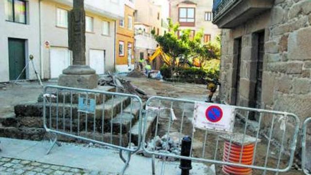 La plaza de San Gregorio, al comienzo de las obras.  | // IÑAKI ABELLA