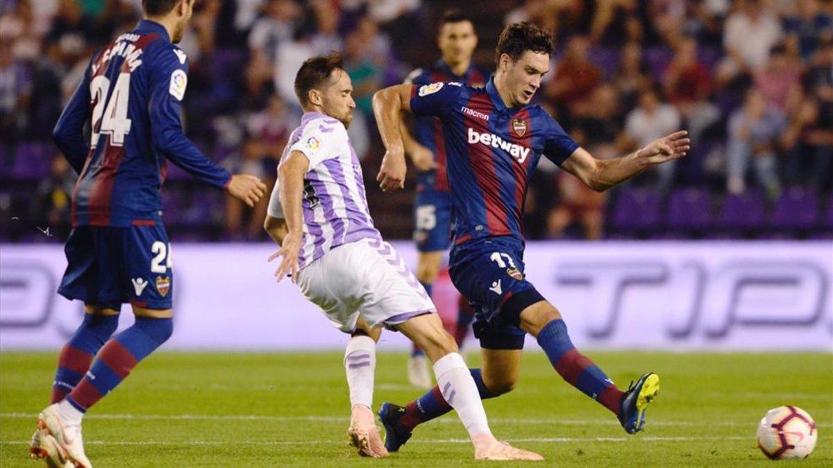 Vukcevic, en un partido ante el Real Valladolid