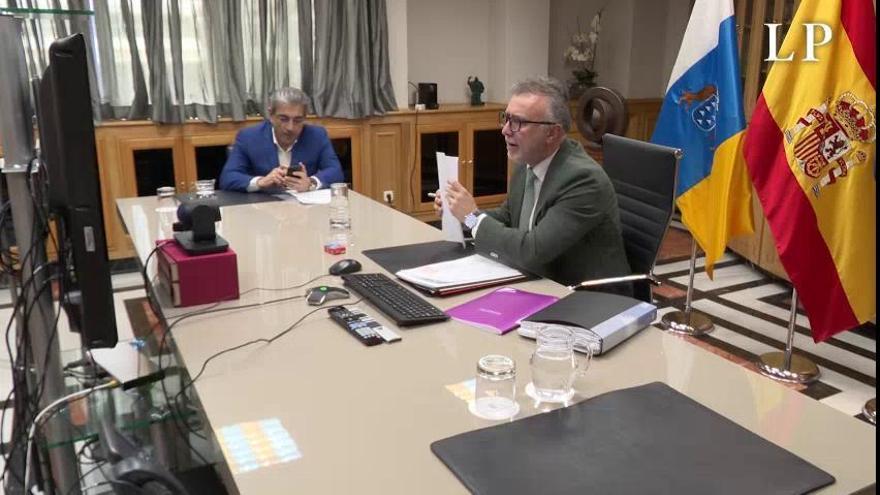 Coronavirus en Canarias | Ángel Víctor Torres se reúne con los alcaldes de los cuatro municipios más poblados