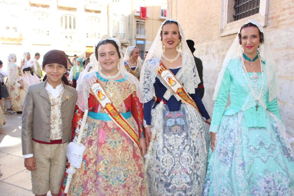 Falleras mayores 2019 en la Procesión de la Virgen