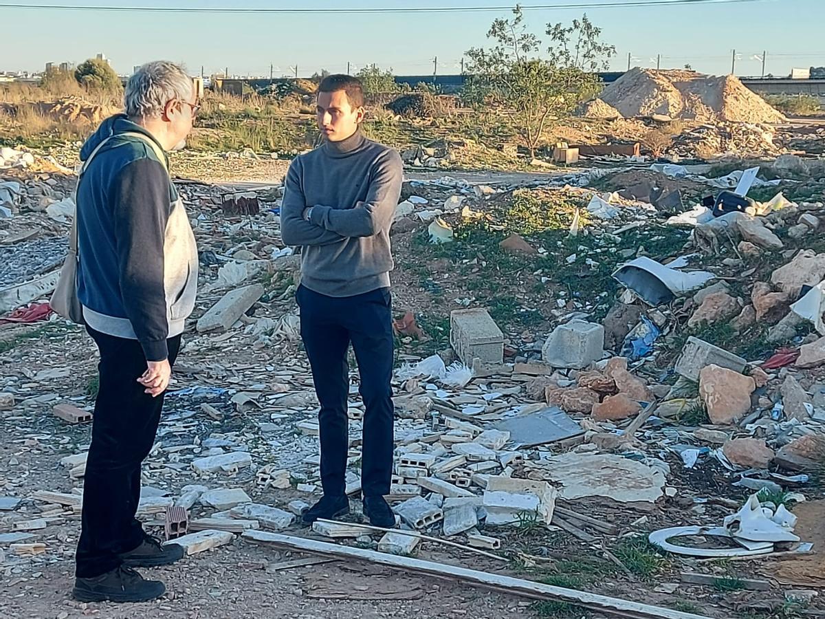 Jesús Molins, en la zona donde está el yacimiento.