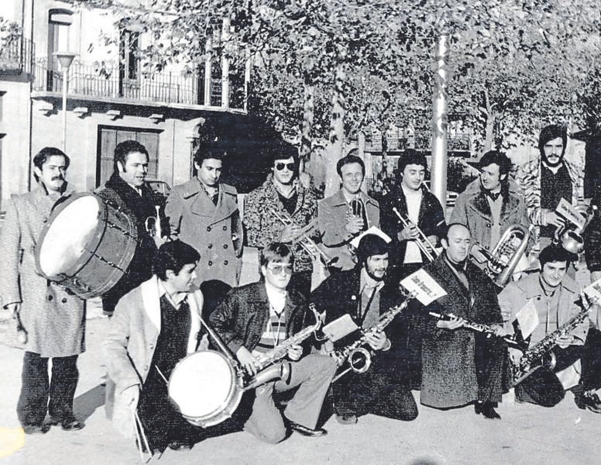 La primera formació de la Patinfanjàs, el 1976