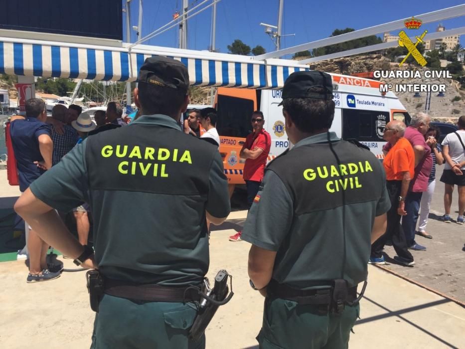 Los náufragos de Moraira pasaron 18 horas en el mar agarrados a una caja de sardinas