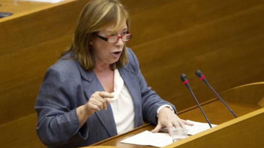 Marga Sanz, ayer, durante su intervención.