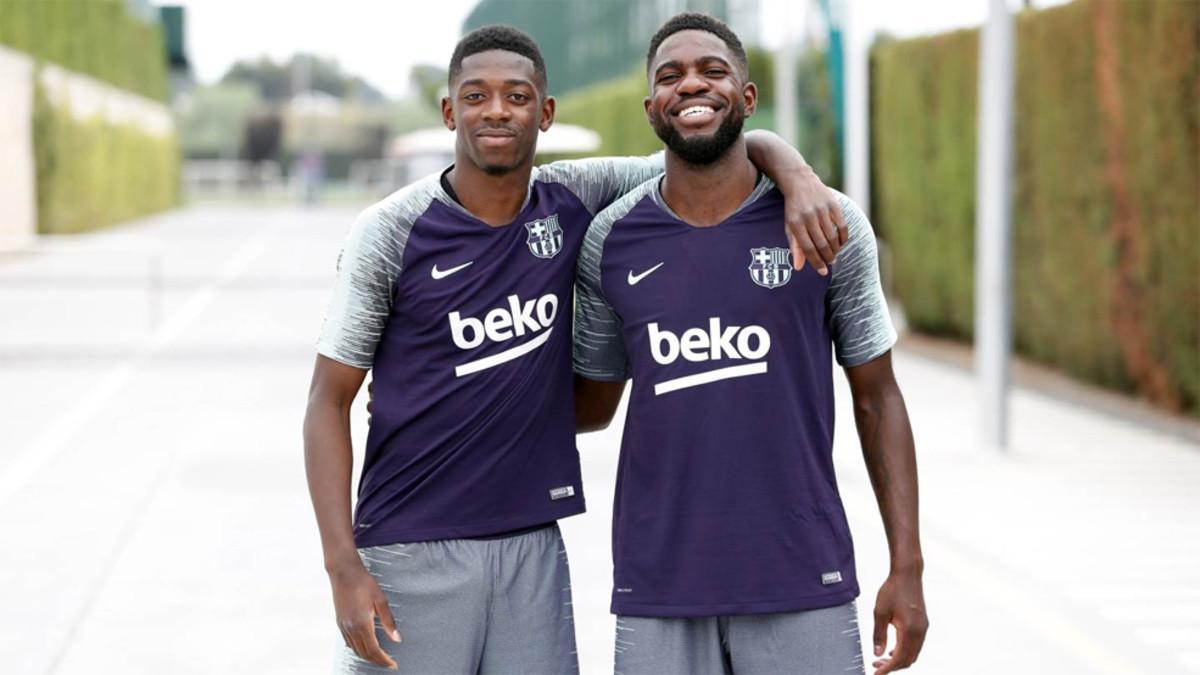 Dembélé y Umtiti se incorporaron a los entrenamientos del Barça esta semana