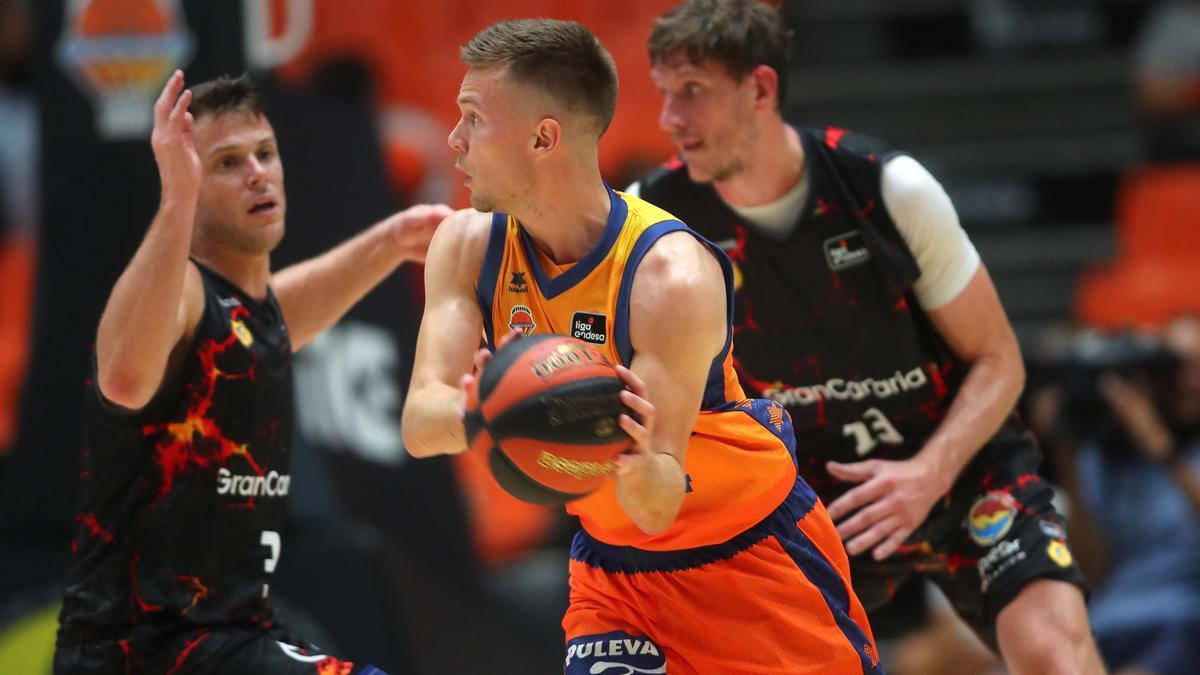 Martin Hermannsson, en el partido de presentación ante el CB Gran Canaria