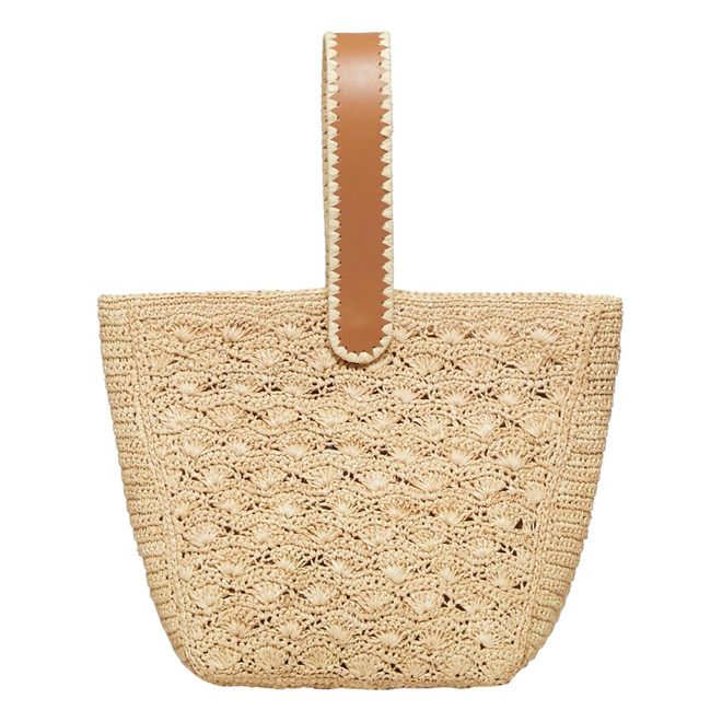 Bolso Brigitte de rafia natural