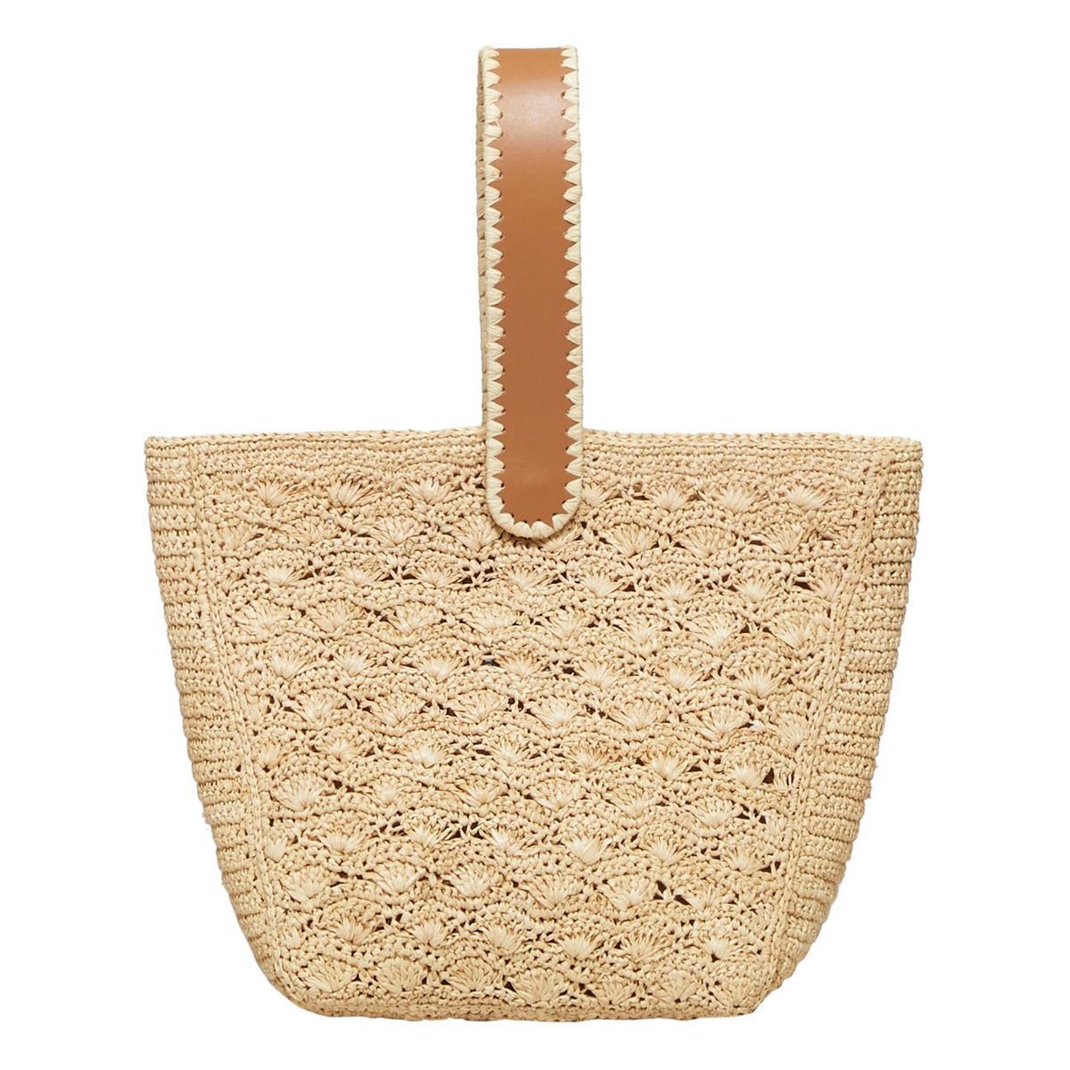 Bolso Brigitte de rafia natural