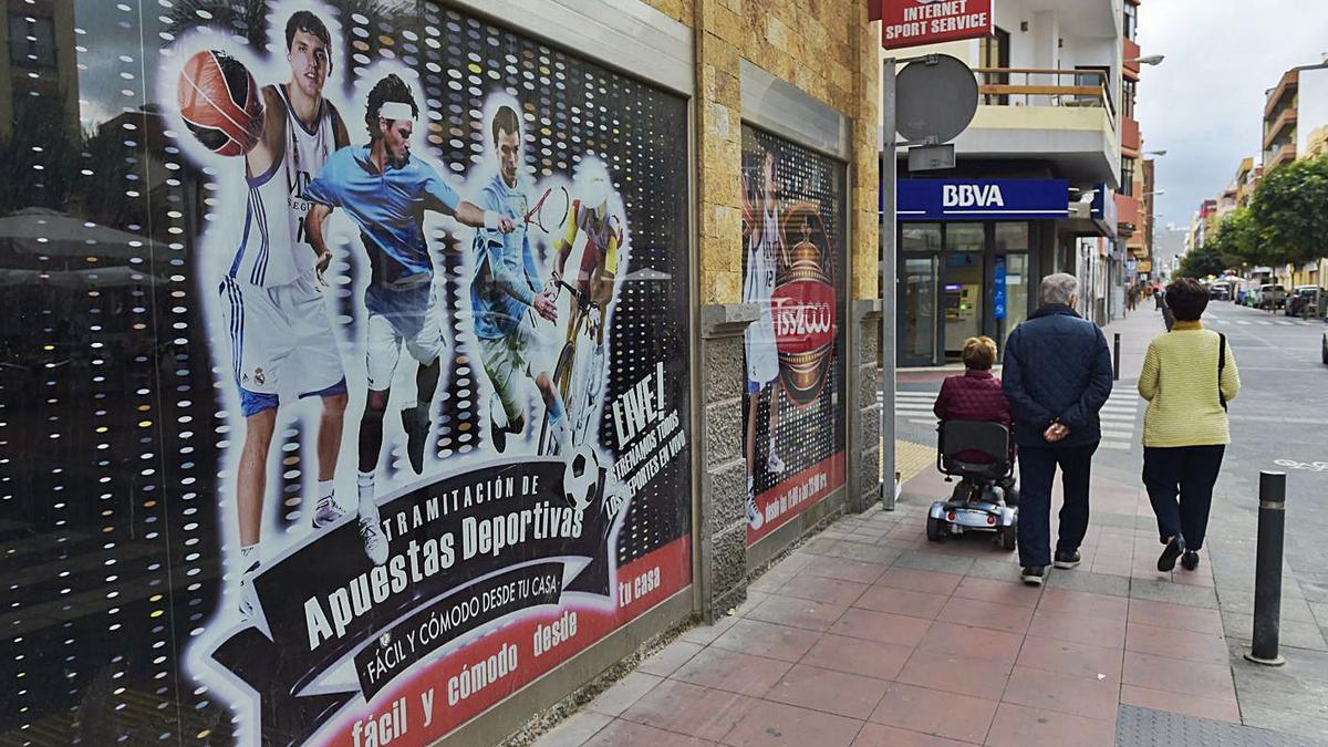 Un local de apuestas deportivas en la capital grancanaria.