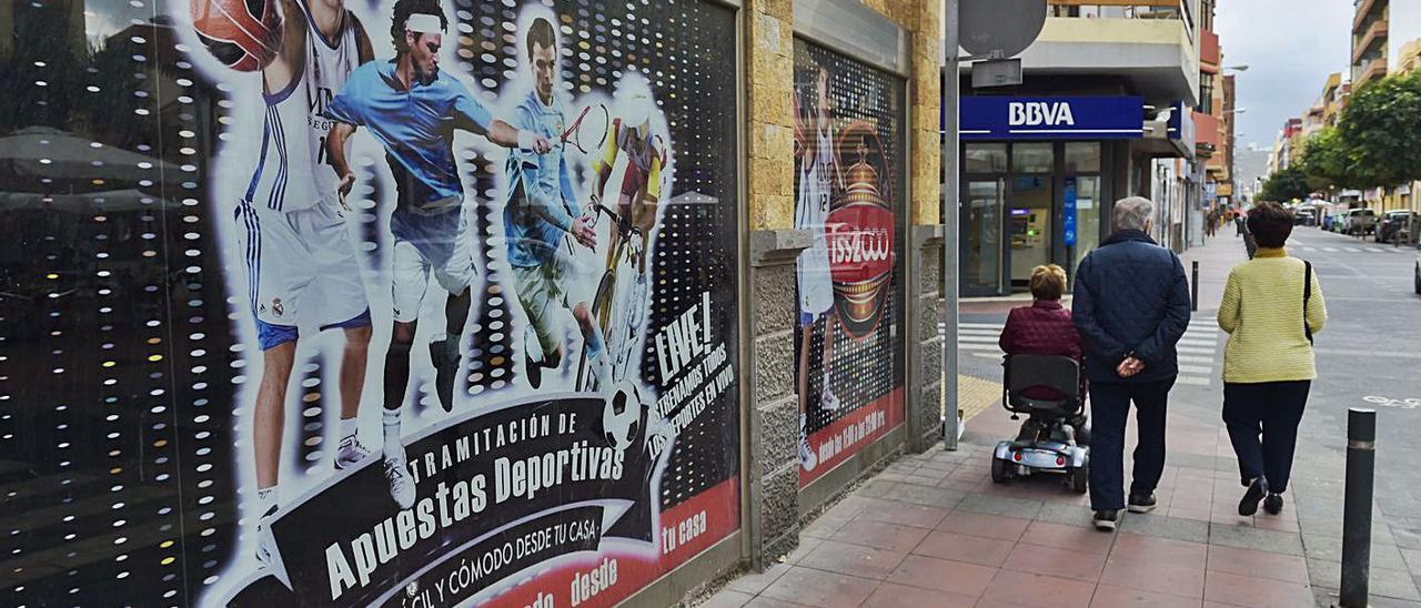 Un local de apuestas deportivas en la capital grancanaria.