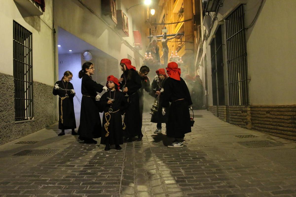 Una estampa de la madrugá en Montilla.