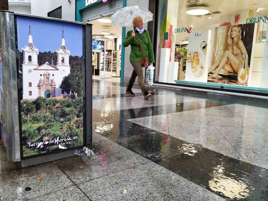 Imágenes de la lluvia en Murcia