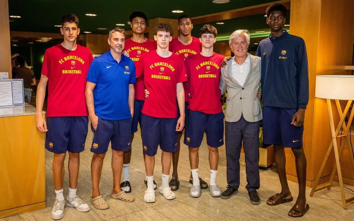 Los canteranos, con Dabone y Keita, en el stage de Andorra
