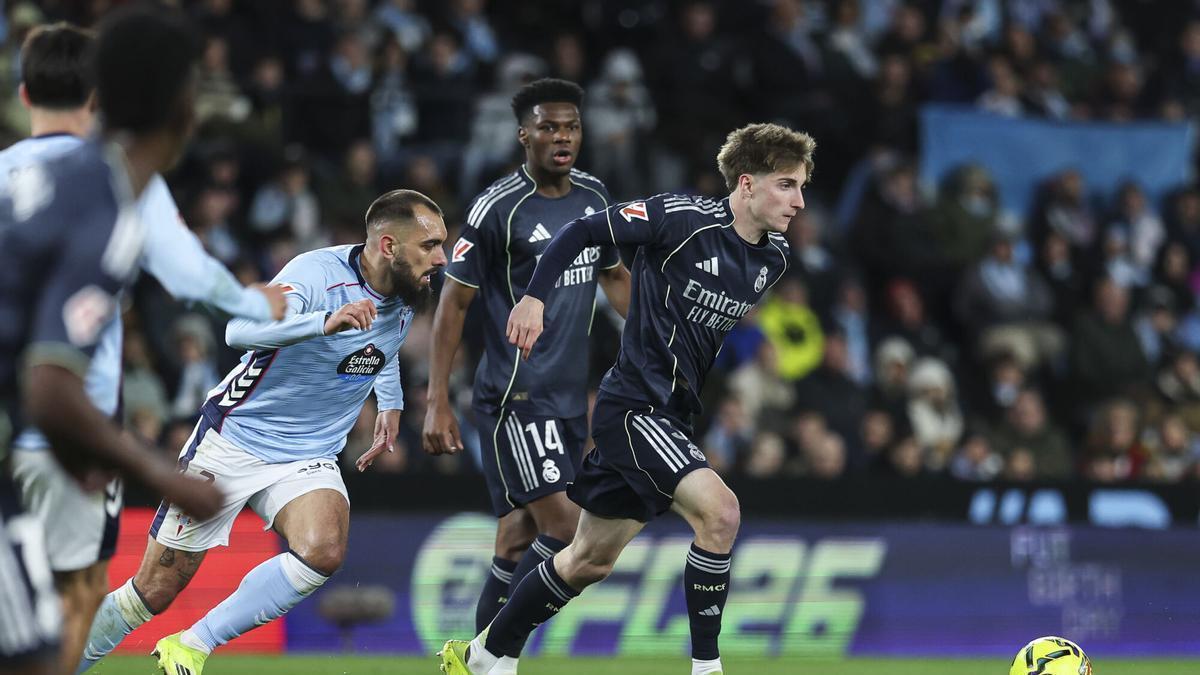 César Palacios, en el Celta-Real Madrid.