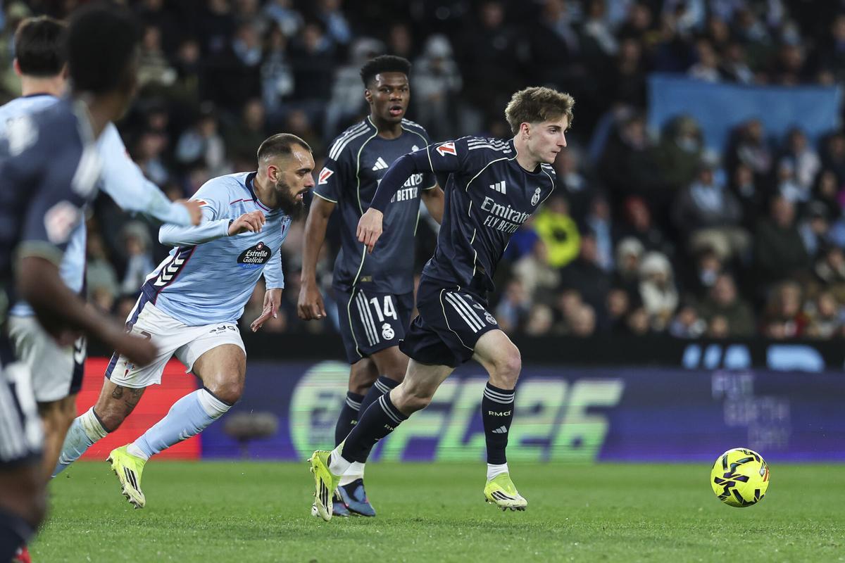 César Palacios, en el Celta-Real Madrid.