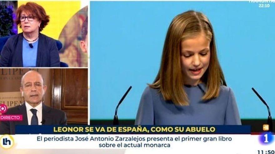 TVE cesa a los responsables de un polémico rótulo sobre la princesa Leonor