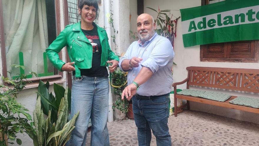 Teresa Rodríguez respalda a Sandro Mora, candidato de Adelante Andalucía a la Alcaldía de Córdoba