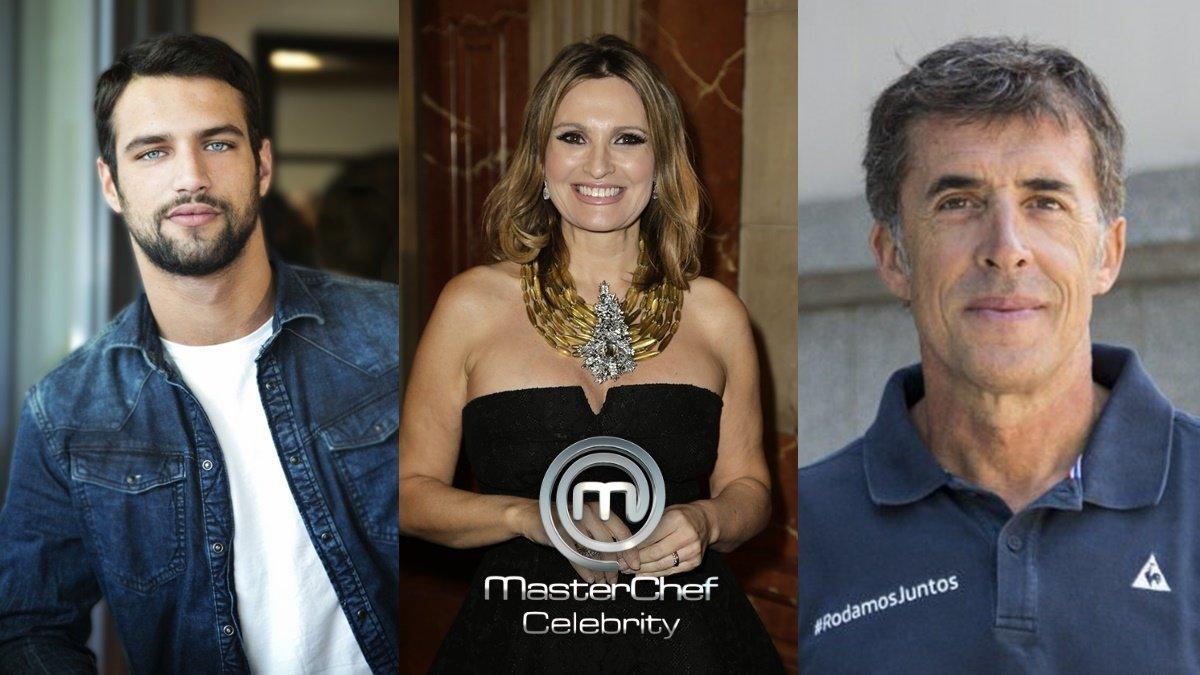 Jesús Castro, Ainhoa Arteta y Pedro Delgado, concursantes de 'Masterchef Celebrity 5'