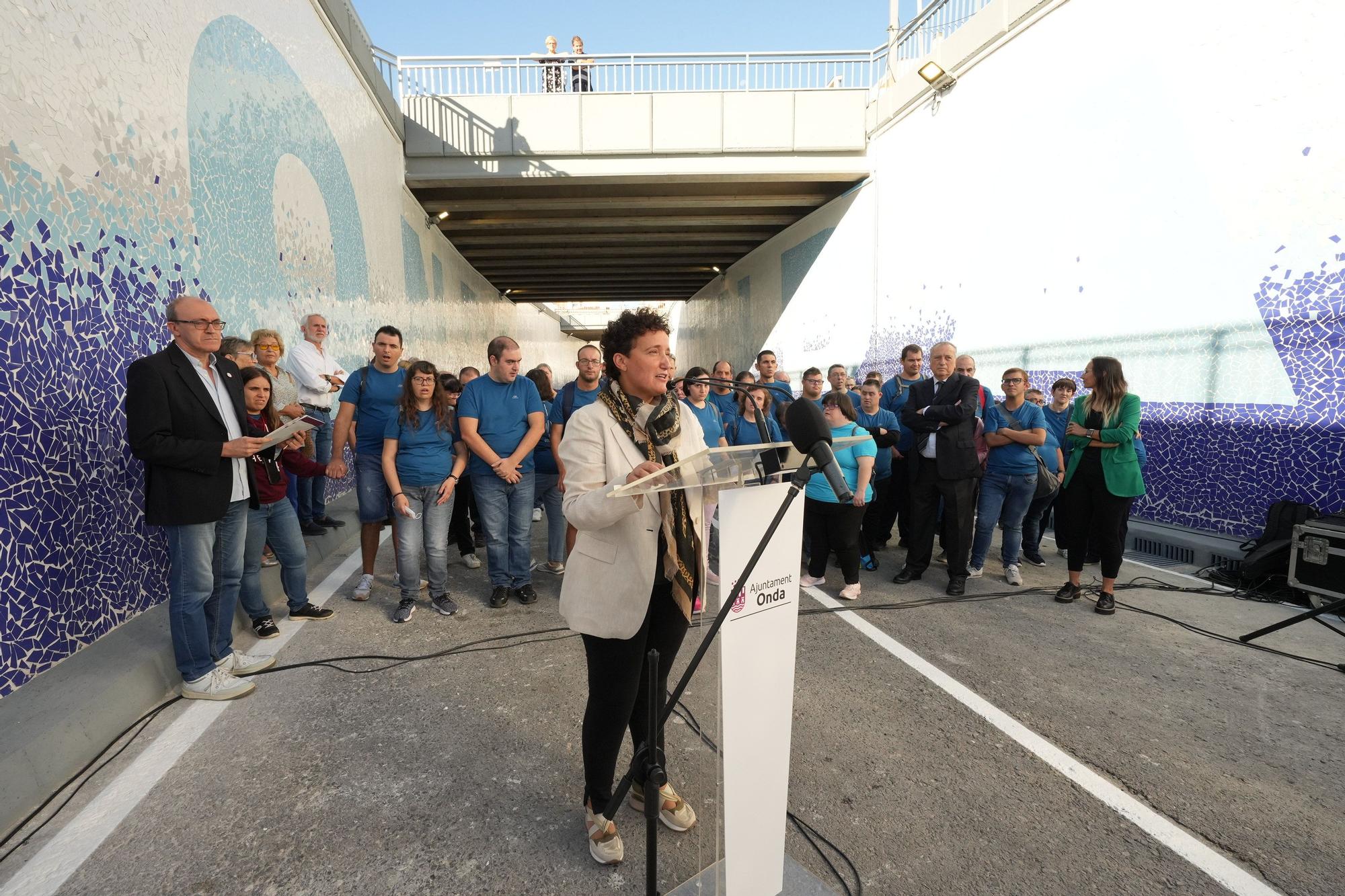 Onda reabre el túnel de entrada al municipio con el gran mural cerámico