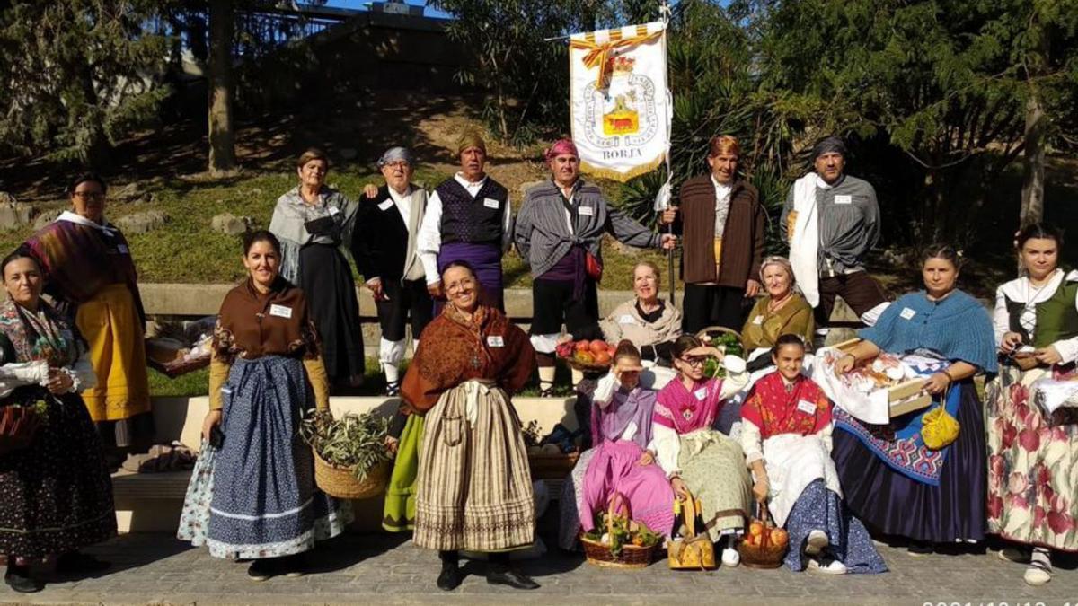 Grupo de Borja participante en la ofrenda de frutos. | SERVICIO ESPECIAL