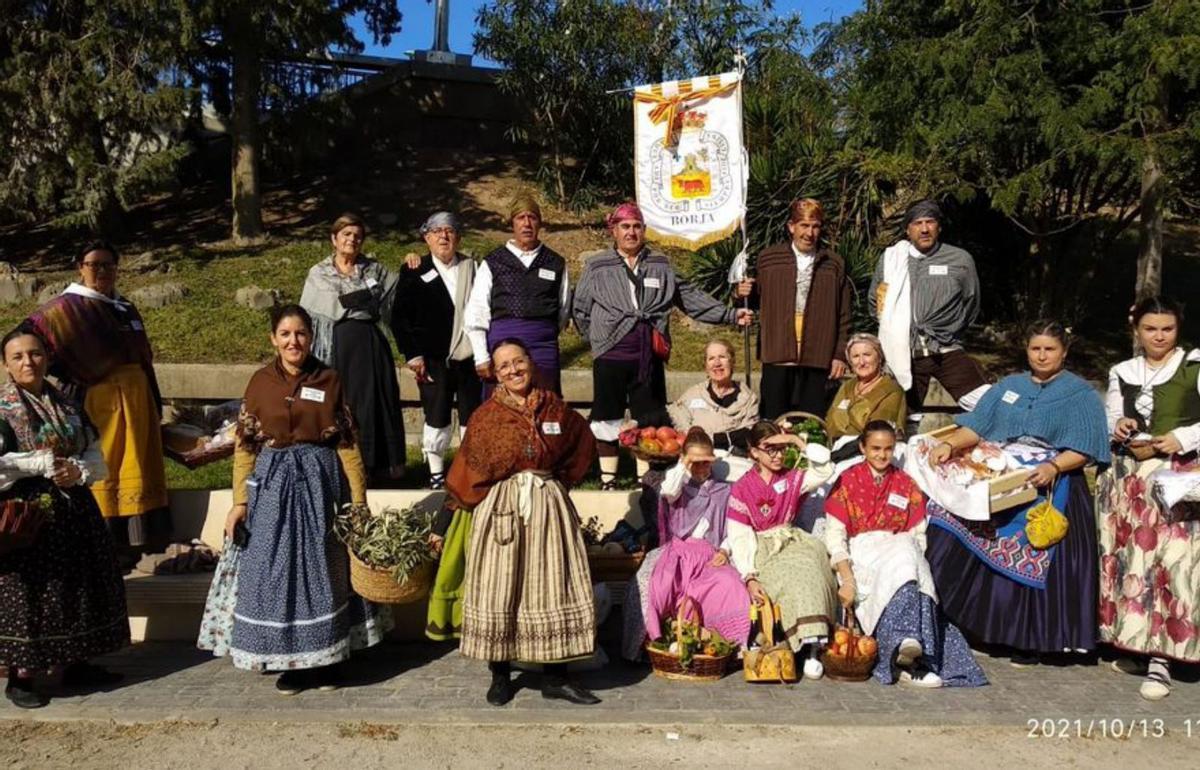 Grupo de Borja participante en la ofrenda de frutos. | SERVICIO ESPECIAL