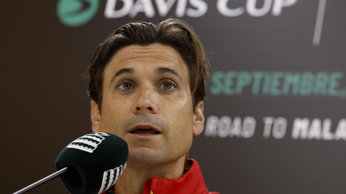 David Ferrer lidera rueda de prensa de Copa Davis