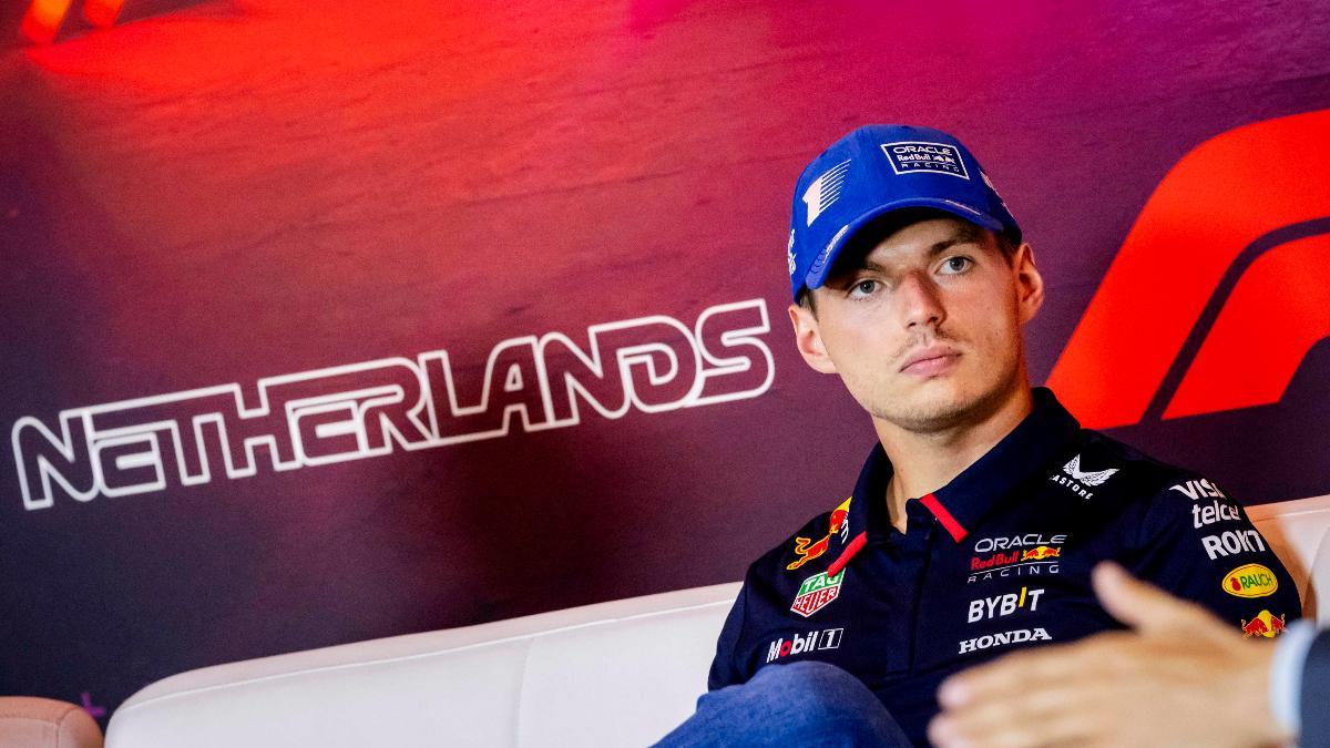 Max Verstappen, en rueda de prensa durante el GP de Países Bajos