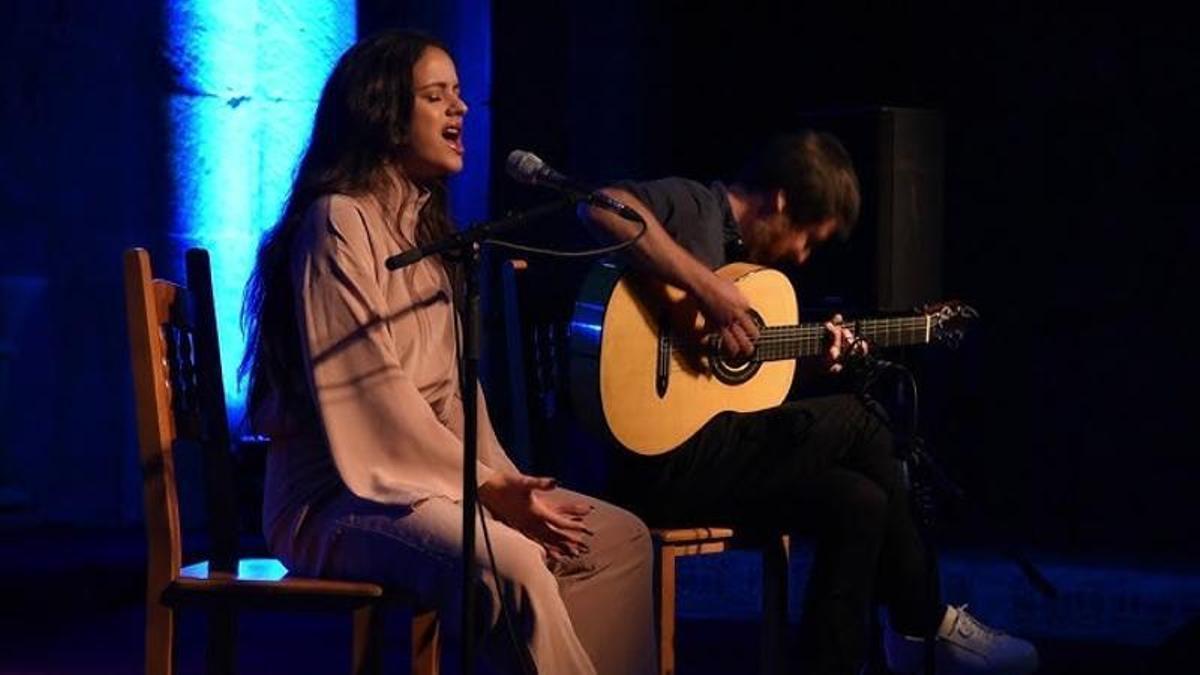 Rosalía, en el concierto que ofreció en 2017 en el festival Veruela Verano.