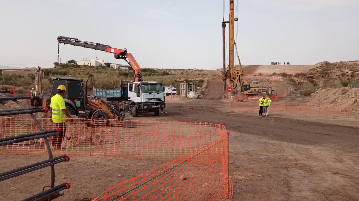 Obras del Corredor Mediterráneo de Almería a Murcia.