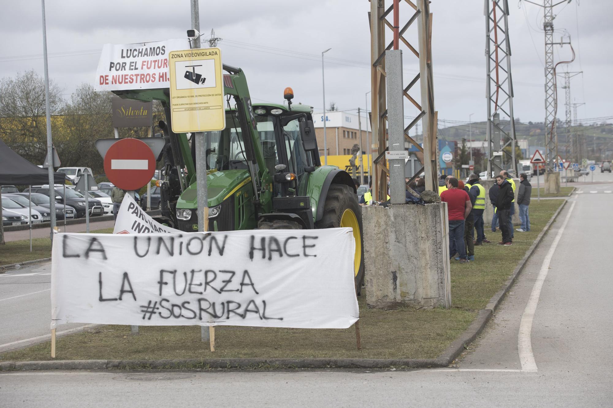 EN IMÁGENES: así está siendo el paro del transporte en Asturias