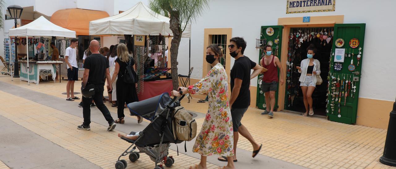 Turistas en Sant Francesc.