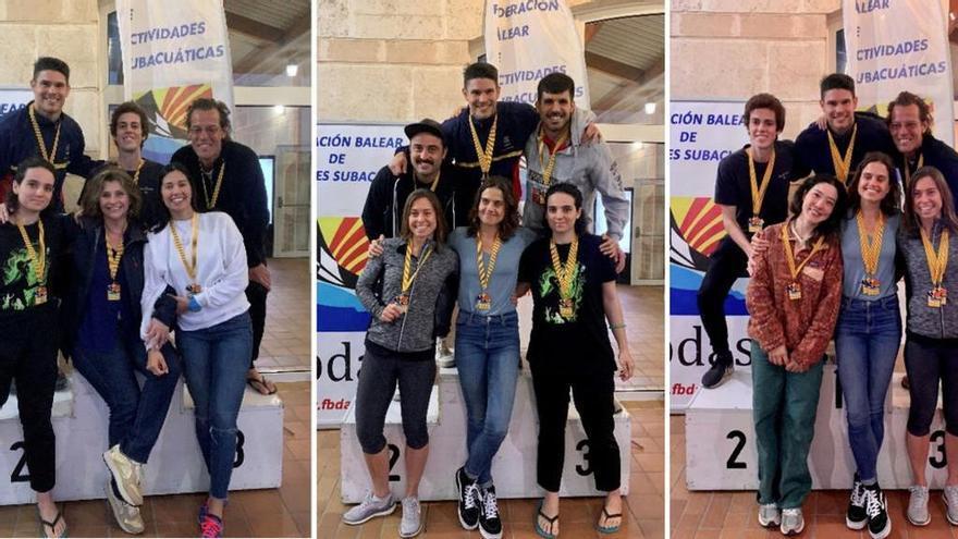 Tintoré, Fons, Servera y Panés ganan el Balear de apnea indoor