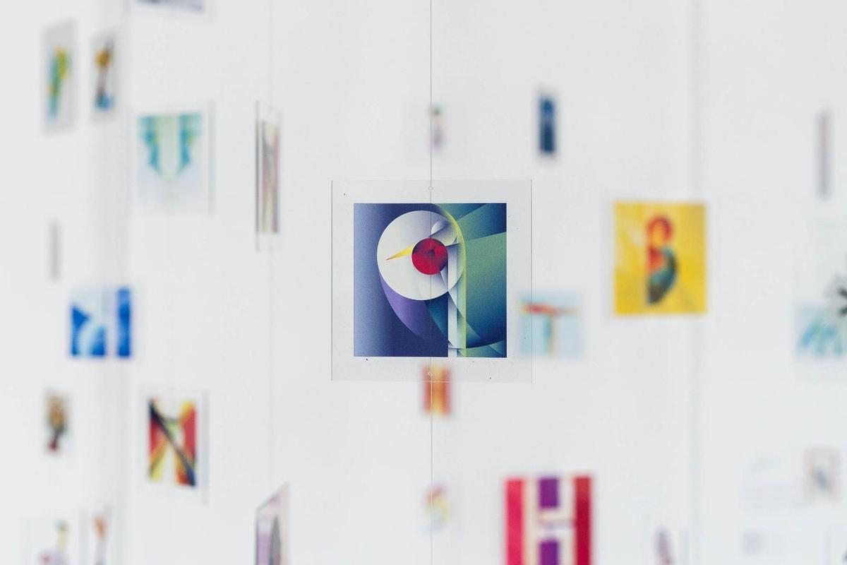 Detalle de la exposición 'El tiempo del futurismo'.