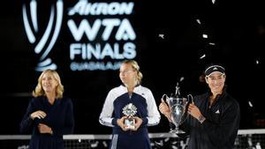 Garbiñe Muguruza, campeona de las WTA Finals 2021