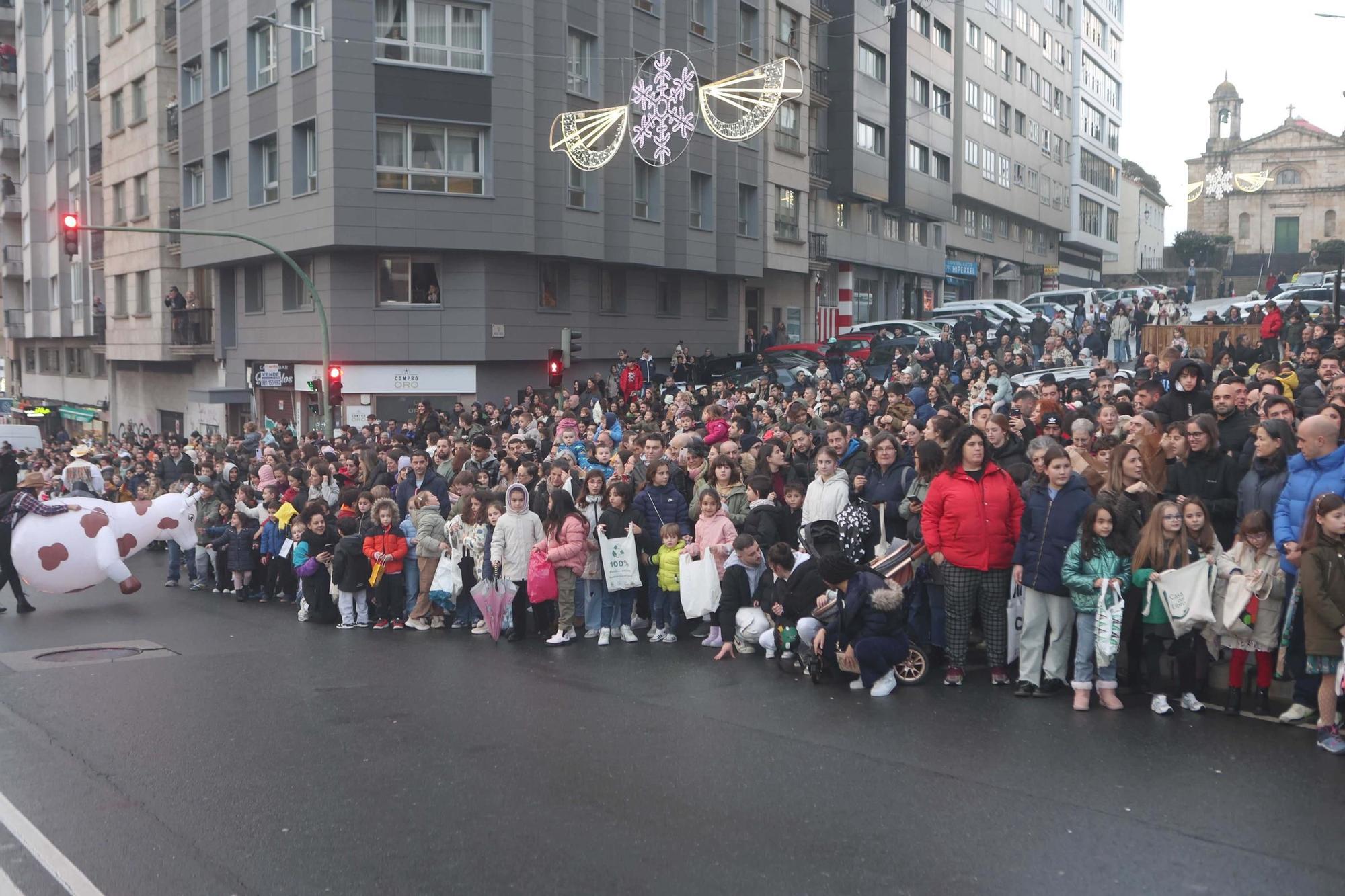 Salida de la comitiva real en Monelos