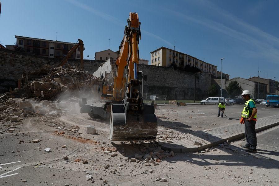 Derribo para liberar la muralla en Zamora