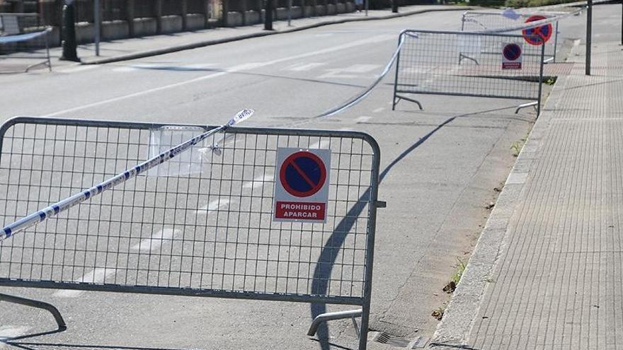 Cierre de calles en el centro de Pontevedra. // R. Vázquez