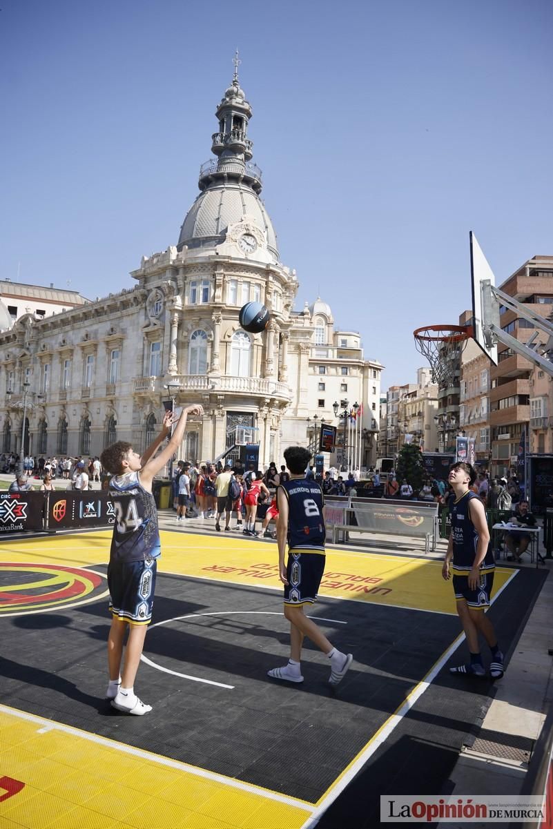 El Circuito 3x3 CaixaBank de baloncesto en Cartagena, en imágenes