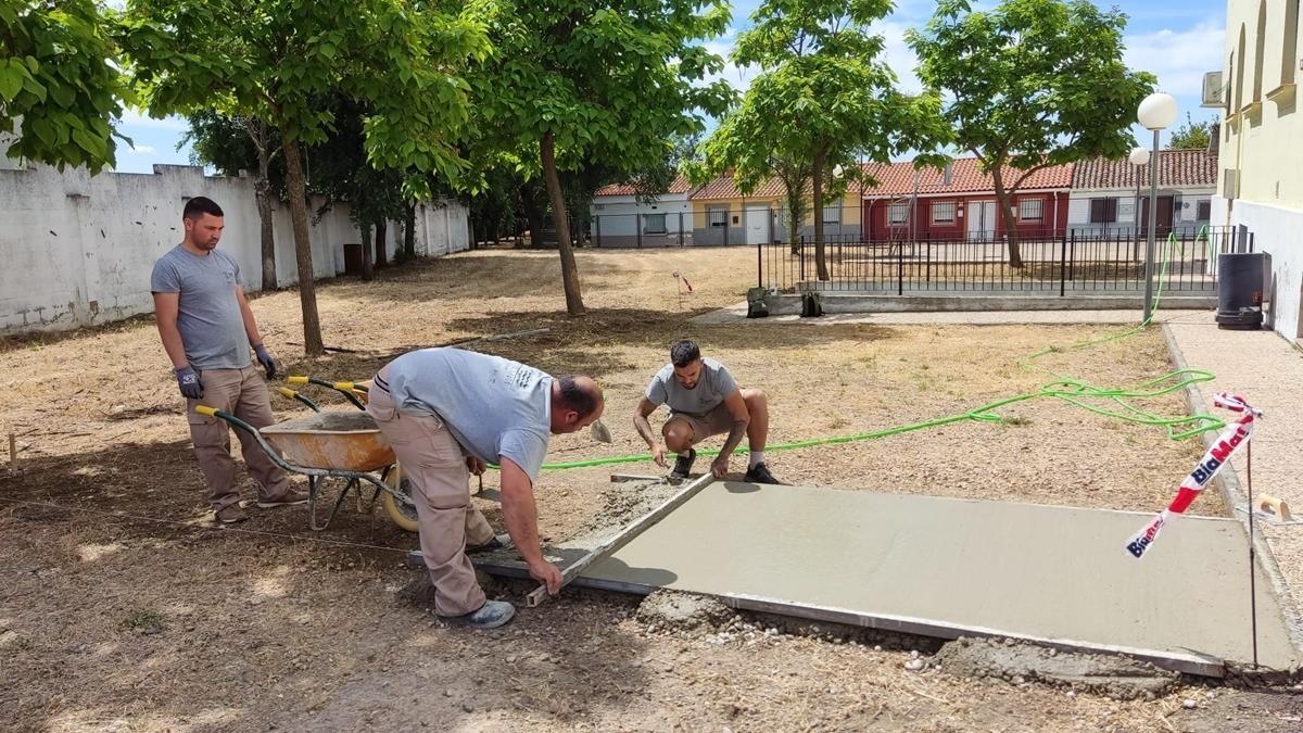 Alumnos de la escuela profesional Barraeca de Mérida.