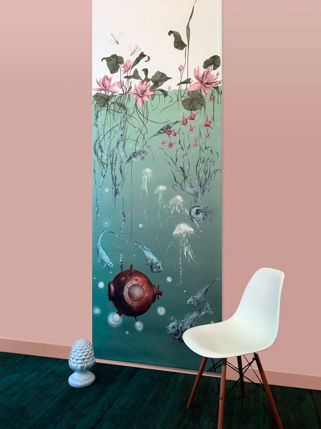 Papel pintado marino de la colección 'Nautilus' de Edmond Petit