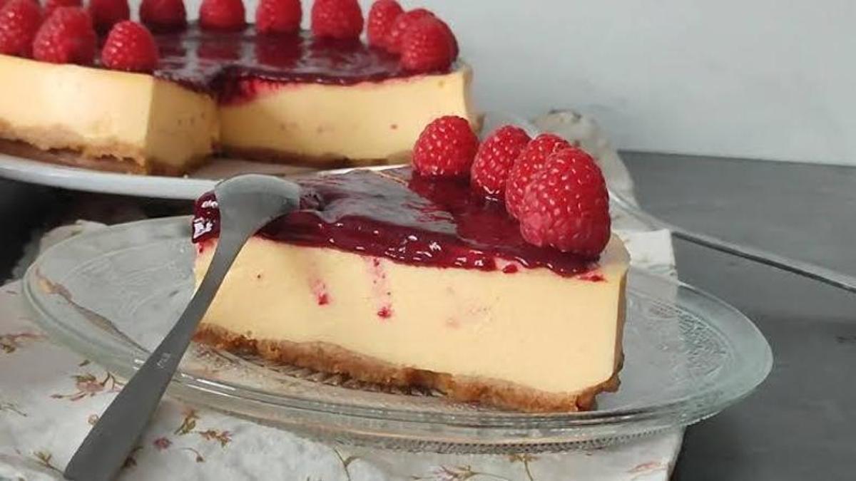 Imagen de una tarta de queso.