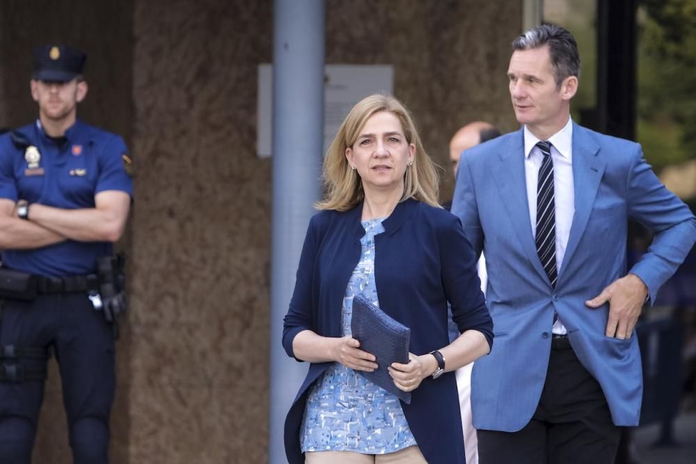 La infanta Cristina regresa al juicio de Nóos para escuchar a las defensas