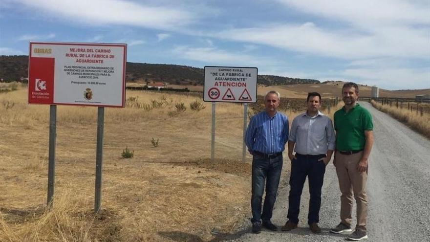 La Diputación interviene en el camino rural de la fábrica de aguardiente